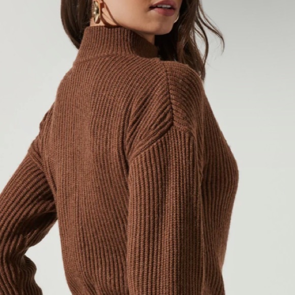 SHEIN Sweaters - Puff Sleeve Pullover Sweater Brown Size S